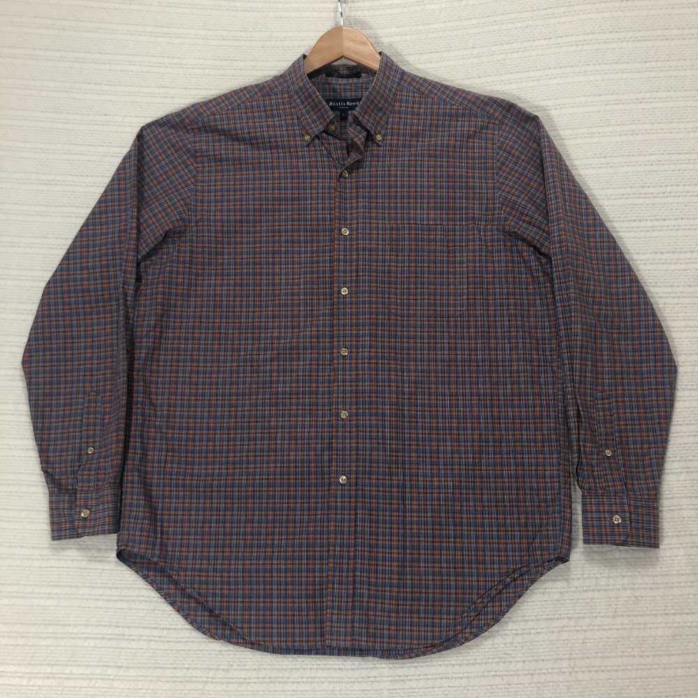 Austin‎ Reed Plaid Button Down Shirt Long Sleeve Casual Menswear L - Picture 2 of 7